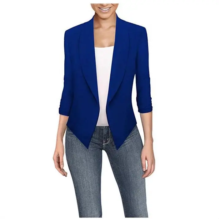 Women Long Sleeve Solid Color Cardigan Suit for Women - Image 18