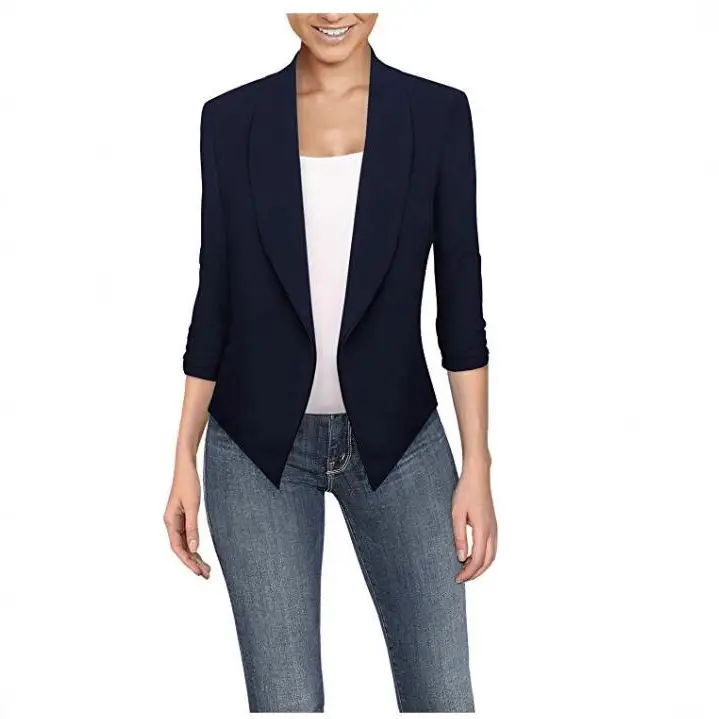 Women Long Sleeve Solid Color Cardigan Suit for Women - Image 21
