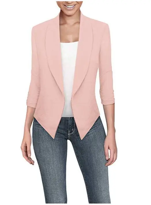 Women Long Sleeve Solid Color Cardigan Suit for Women - Image 10