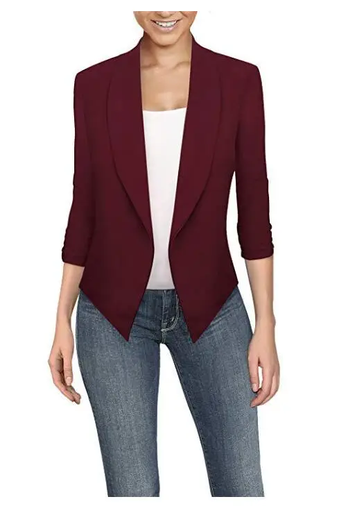 Women Long Sleeve Solid Color Cardigan Suit for Women - Image 15