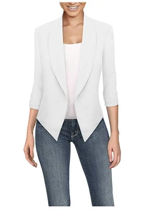 Women Long Sleeve Solid Color Cardigan Suit for Women - Image 9
