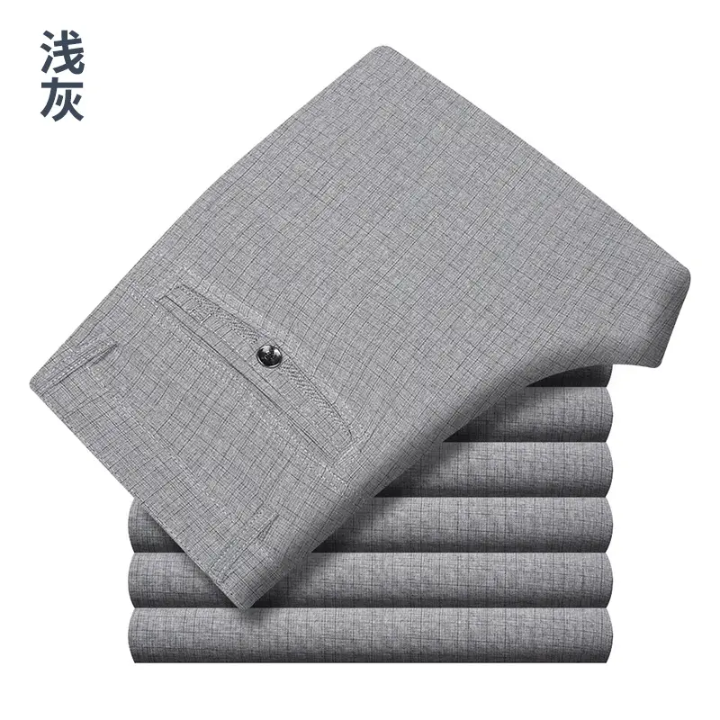 2025 Summer Elastic Waist Casual Pants for Men - Image 2
