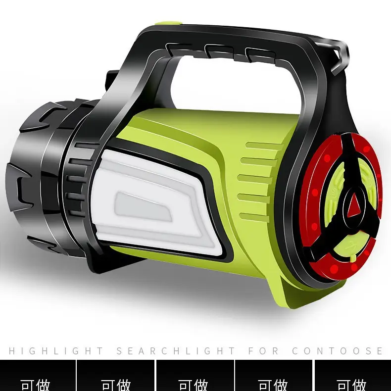 Rechargeable Multi-Use Flashlight Green Black - Image 4