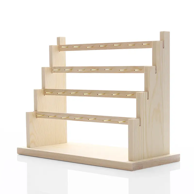 Wooden Multi-Level Earring & Necklace Rack - Image 4
