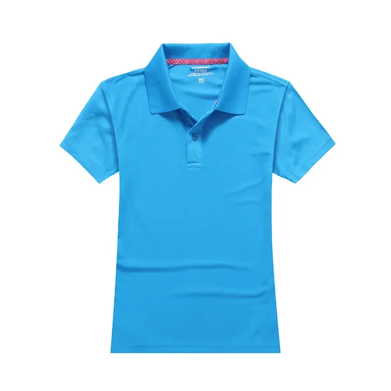 Men 100% Cotton Blue Polo Shirt B款 - Image 15