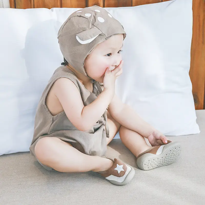 Brown Non-Slip Baby Floor Socks for Toddlers - Image 19