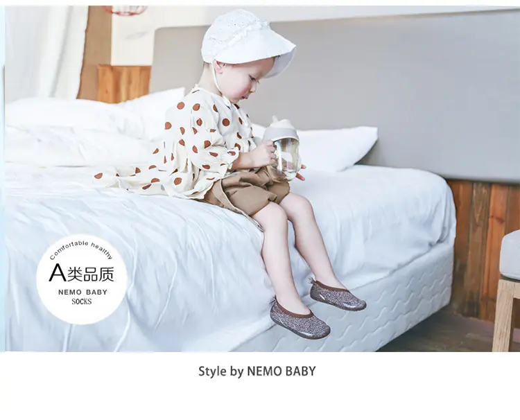Brown Non-Slip Baby Floor Socks for Toddlers β feature 28