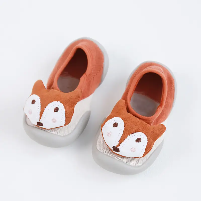 Brown Non-Slip Baby Floor Socks for Toddlers - Image 5
