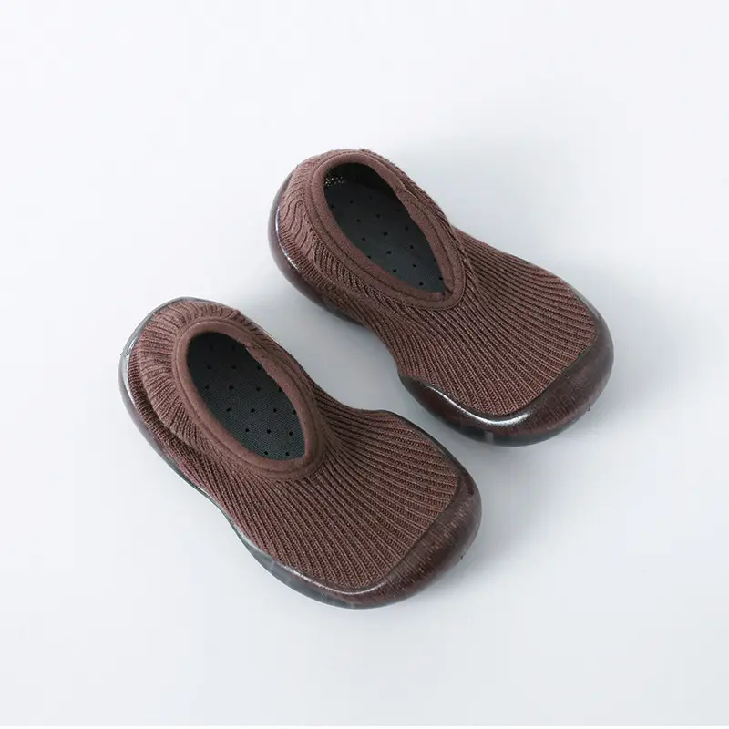 Brown Non-Slip Baby Floor Socks for Toddlers - Image 6