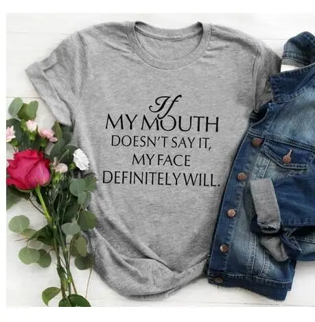 Mymouth T-Shirt Green Cotton Women Short Sleeve