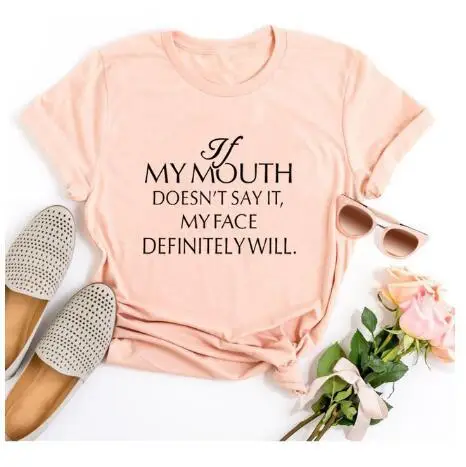 Mymouth T-Shirt Green Cotton Women Short Sleeve
