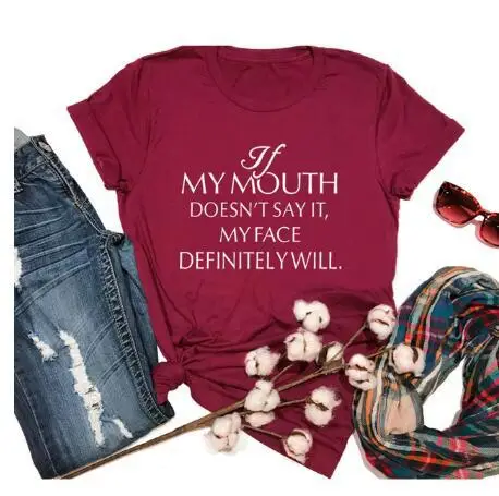 Mymouth T-Shirt Green Cotton Women Short Sleeve