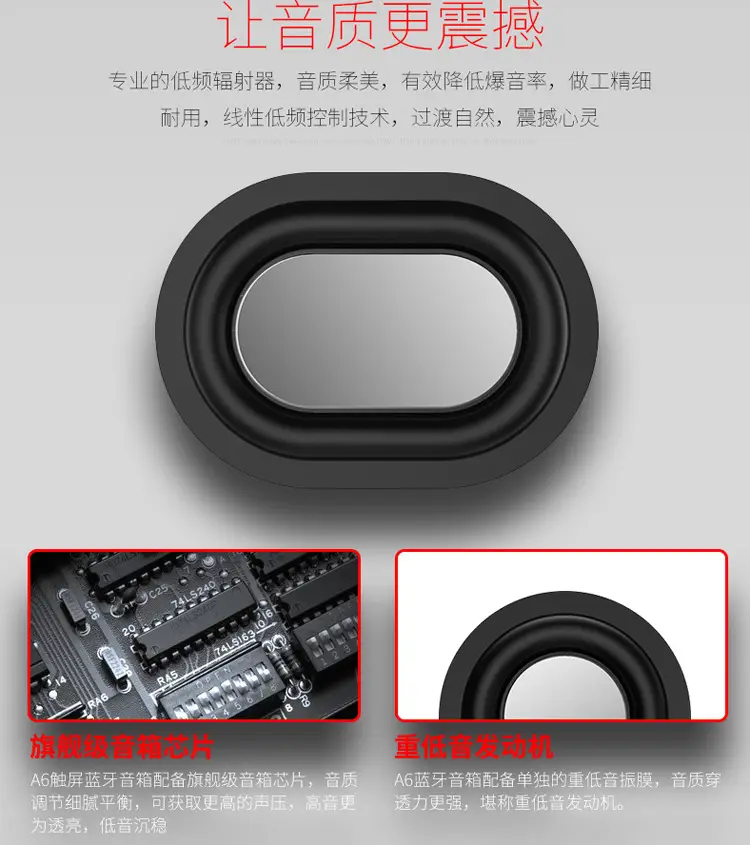 Wireless Mini Bluetooth Speaker with Bass & Touch Controls — feature 8