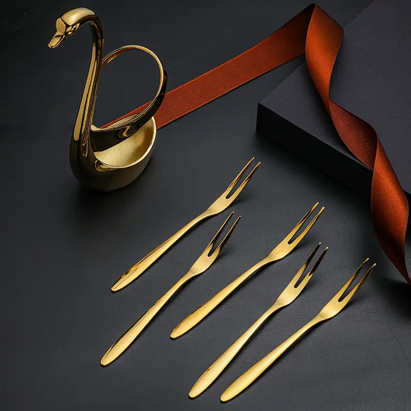 304 Stainless Steel Cygnus Tableware Set Gold 20.5cm