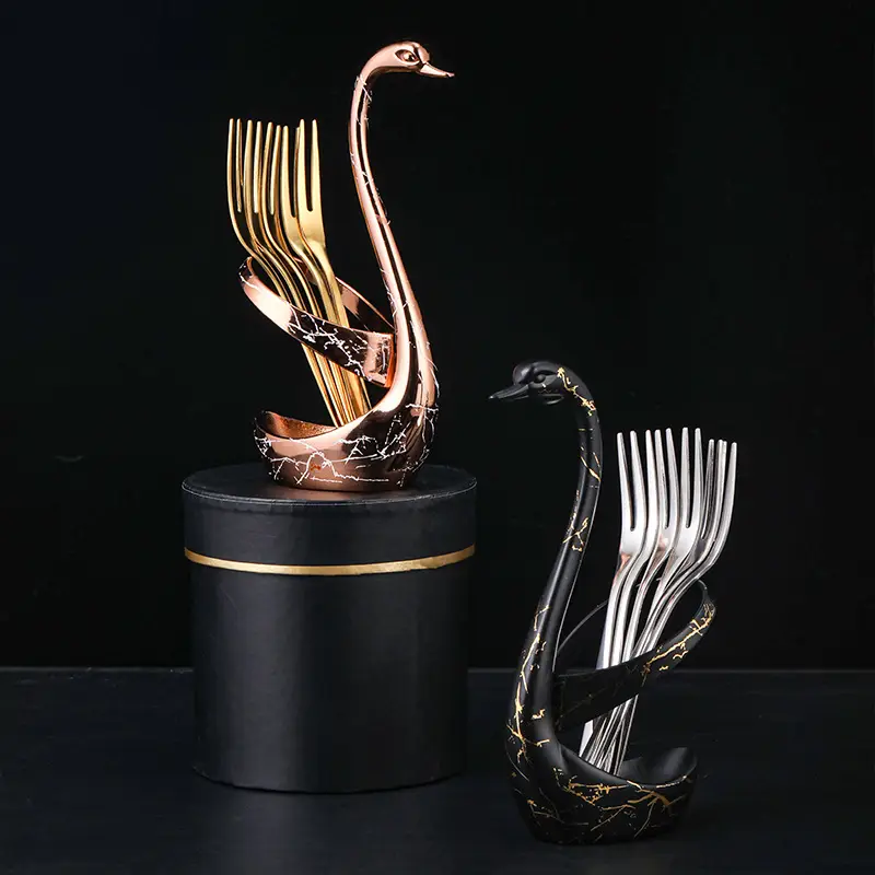 304 Stainless Steel Cygnus Tableware Set Gold 20.5cm