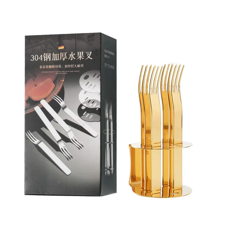 304 Stainless Steel Cygnus Tableware Set Gold 20.5cm
