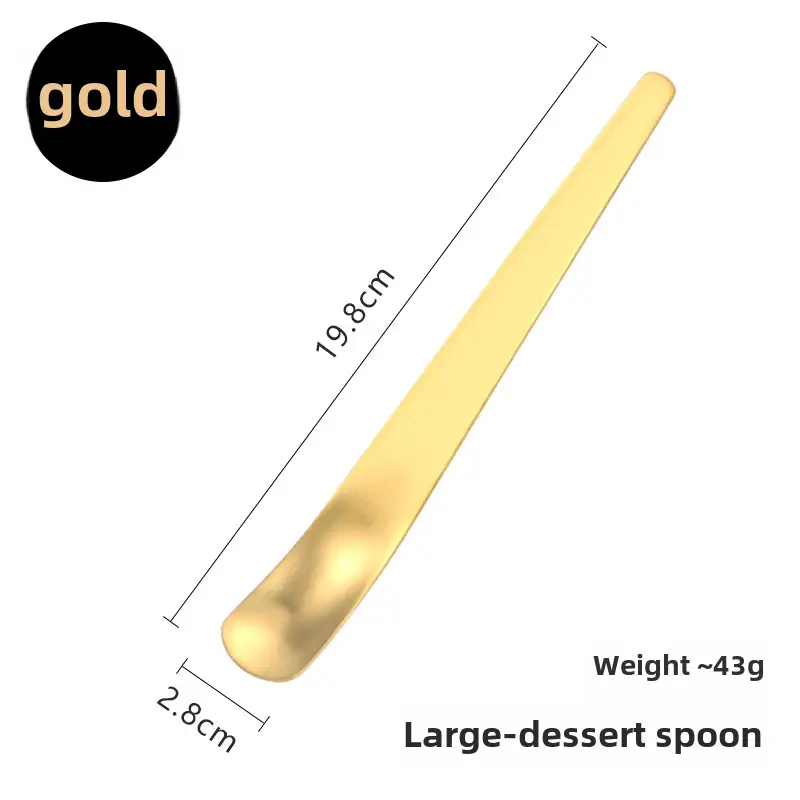 304 Stainless Steel Cygnus Tableware Set Gold 20.5cm