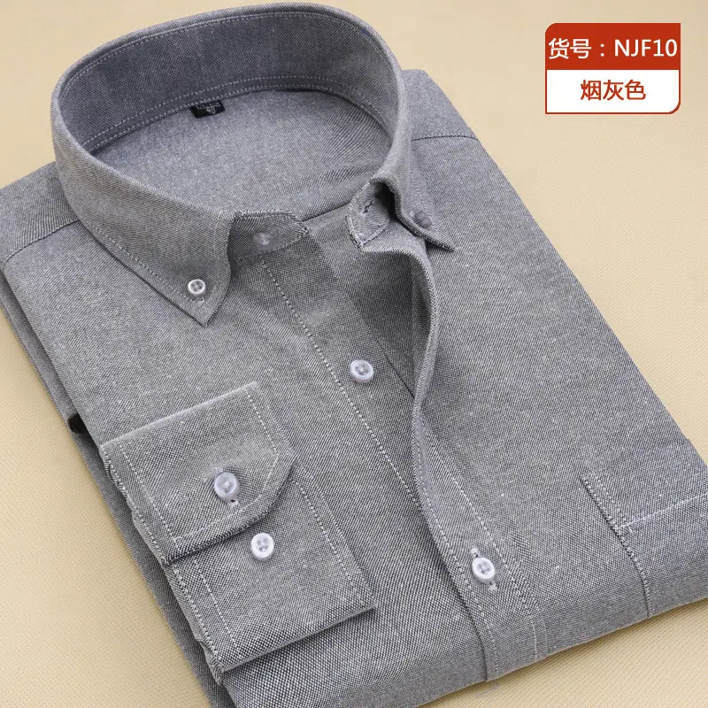 Men's Blue Oxford Shirt with Button Details - Image 4