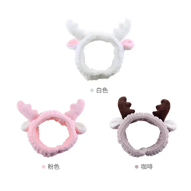 Cute Hair Bands for Women White Pink Brown - Image 6