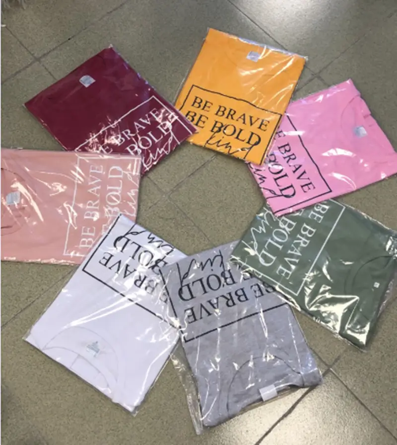 Be Brave Be Bold Be Kind Letter T-Shirt Be Light Brown