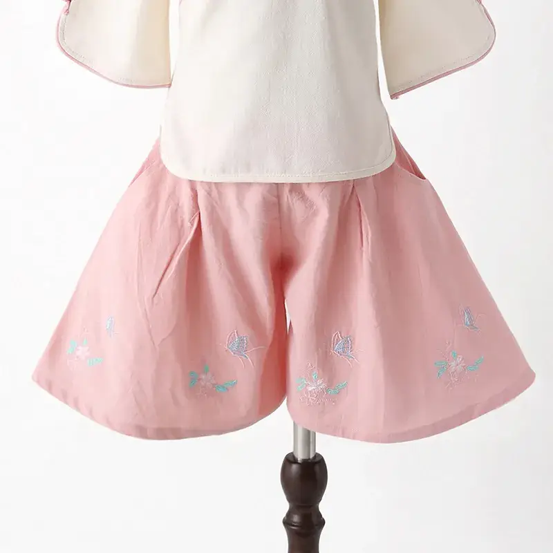 Children's Hanfu Tang Suit Cheongsam Green