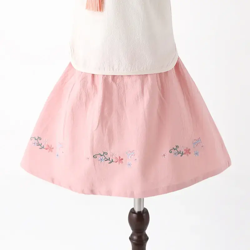 Children's Hanfu Tang Suit Cheongsam Green