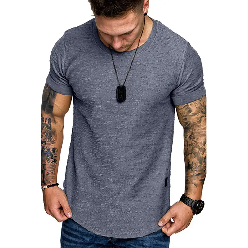 Men Black Hooded T-Shirt Short Sleeve Fit - Image 10