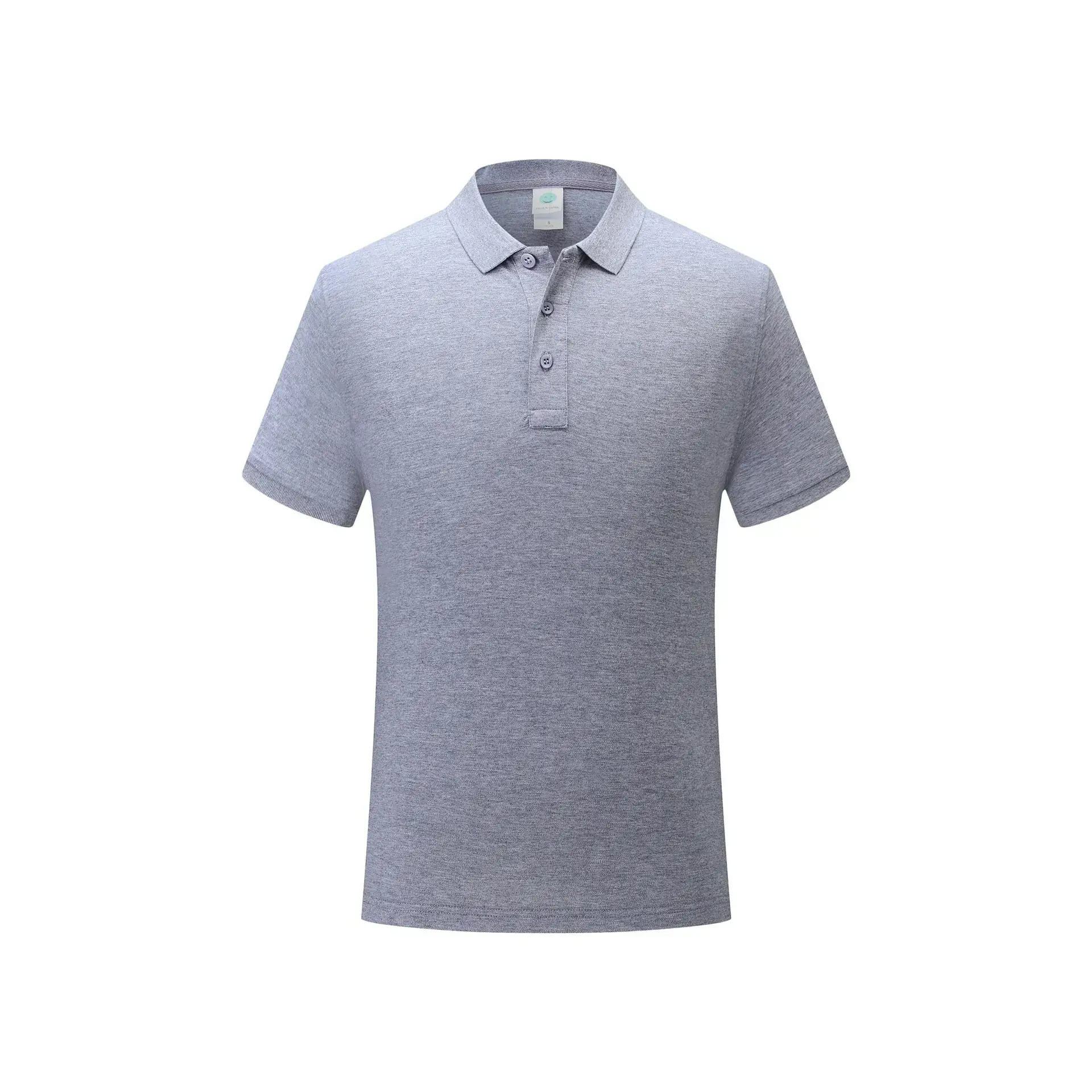 Men White Polo T-Shirt with Logo Print - Image 9
