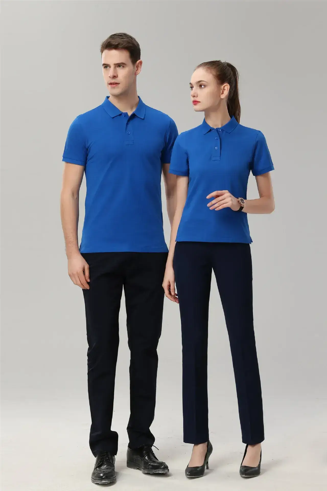Men White Polo T-Shirt with Logo Print - Image 6