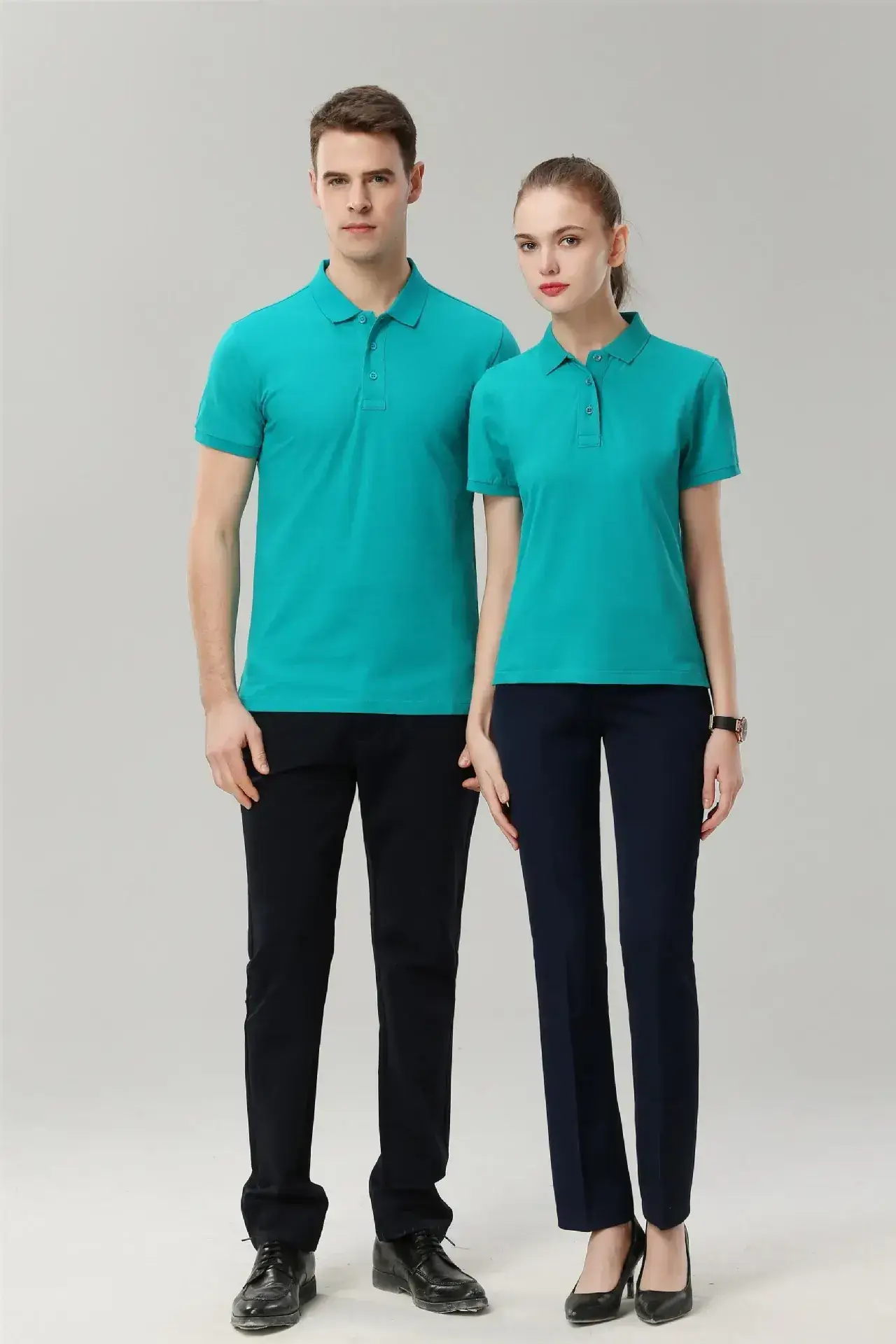 Men White Polo T-Shirt with Logo Print - Image 7