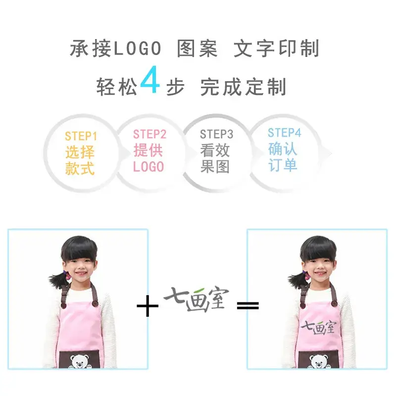 Pini Kids Apron Blue Waterproof Painting Kids Overalls