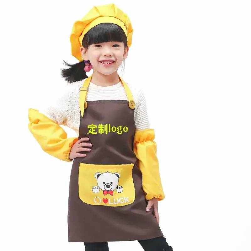 Pini Kids Apron Blue Waterproof Painting Kids Overalls
