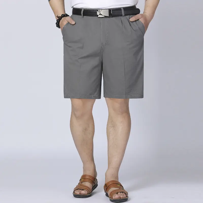 Men Cotton Shorts Plus Size Summer Casual Pants