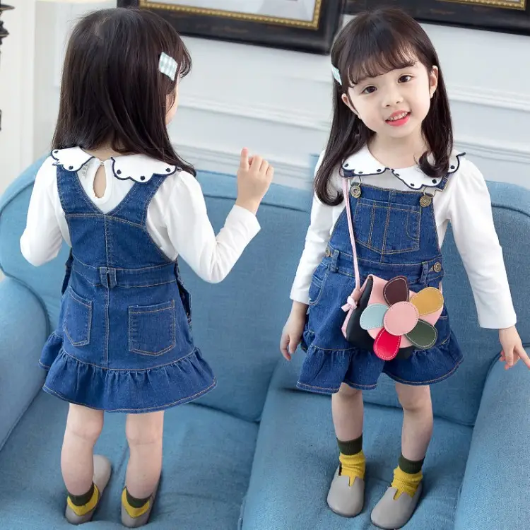 Girls Denim Skirt Suit Set 2 Baby Clothes Princess 1 Year Old - Image 5