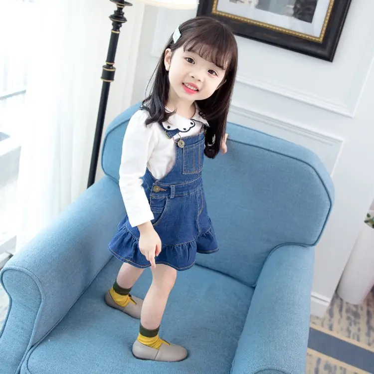 Girls Denim Skirt Suit Set 2 Baby Clothes Princess 1 Year Old - Image 7