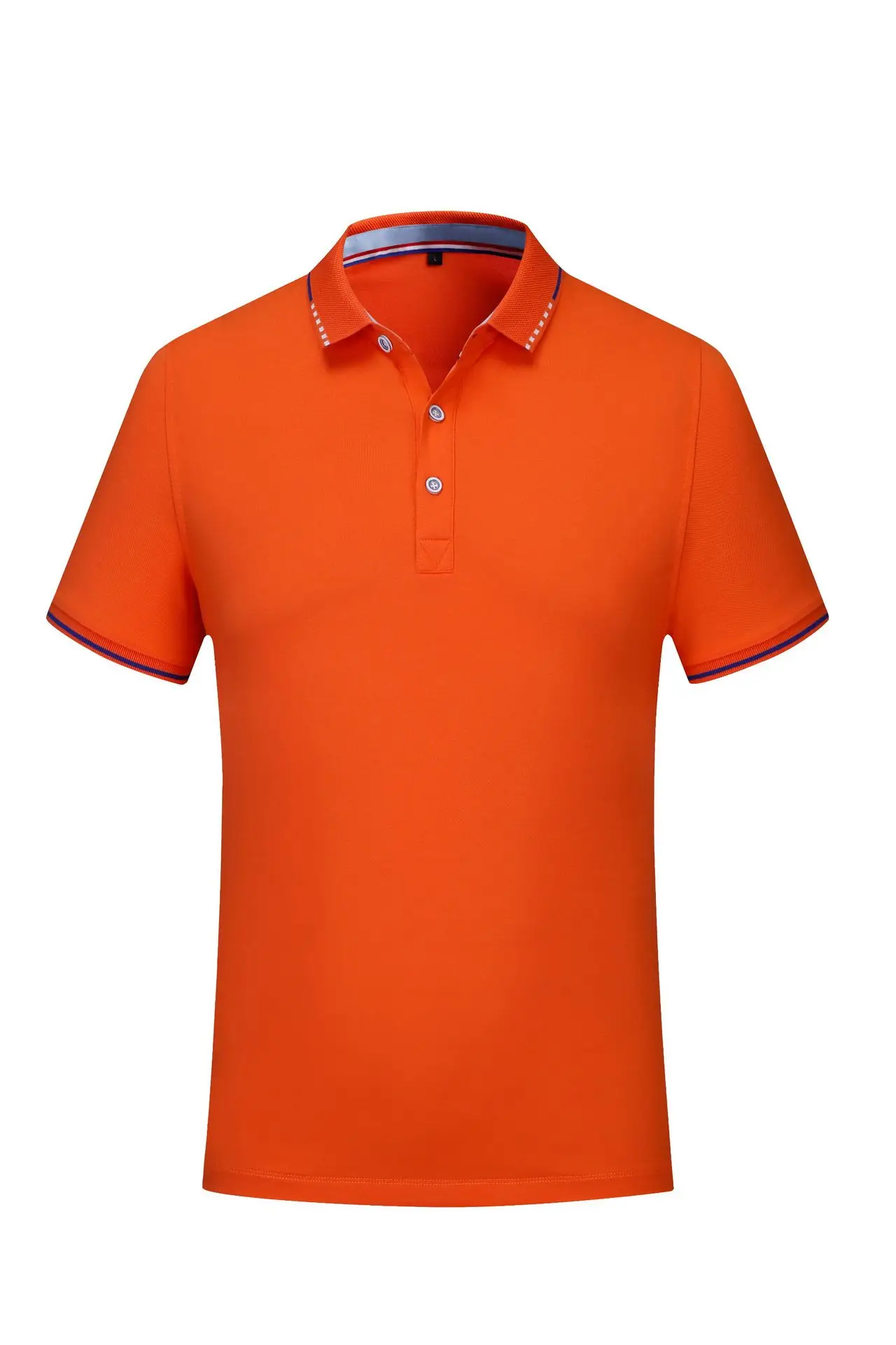 Orange Men's Short Sleeve Polo T-Shirt — feature 26