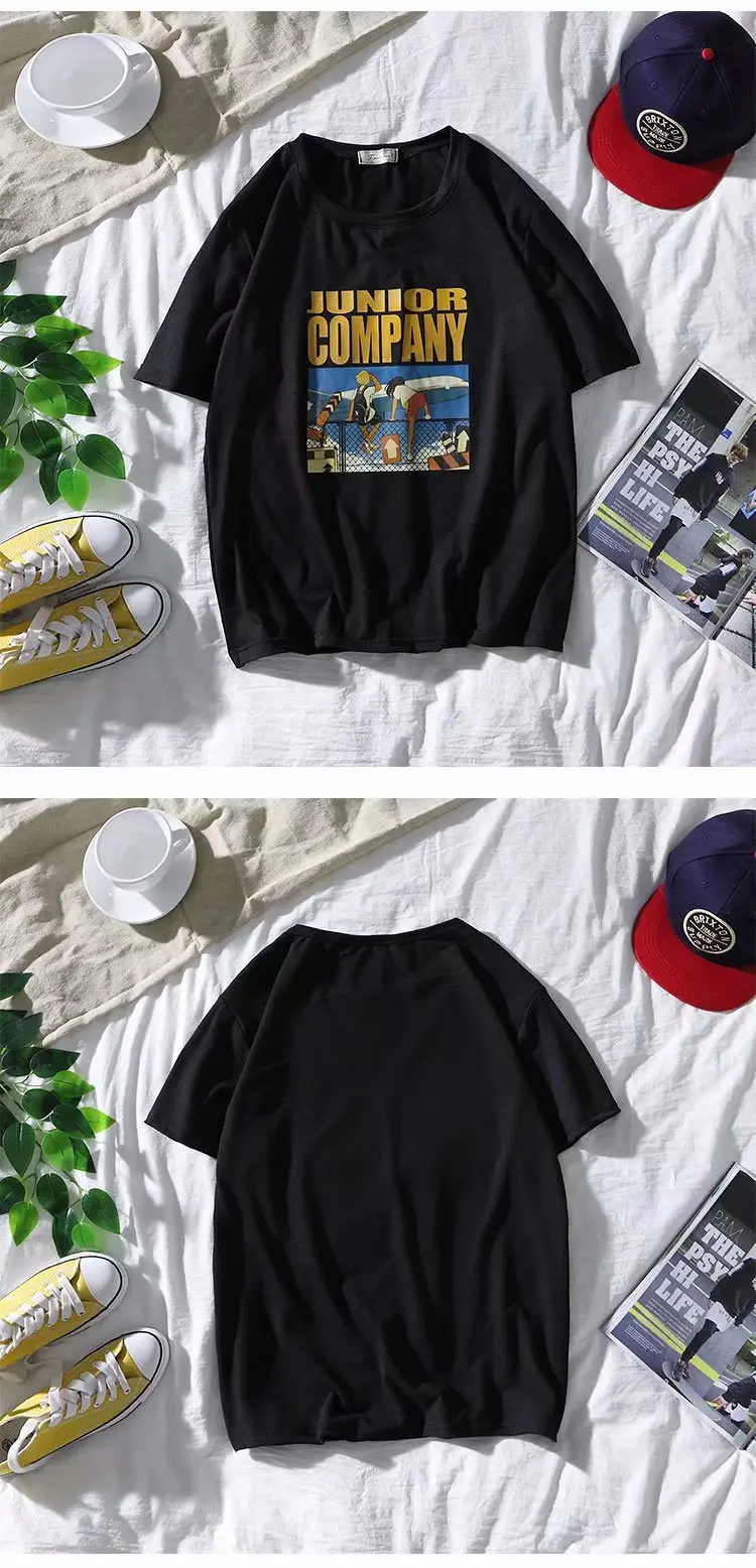Men's White Loose Sleeve T-Shirt Summer Casual — feature 21