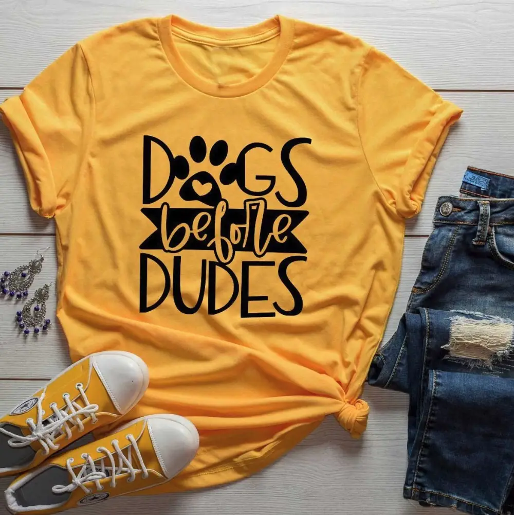 Unisex Dog's Before Dudes Tee White Short Sleeve - Image 7