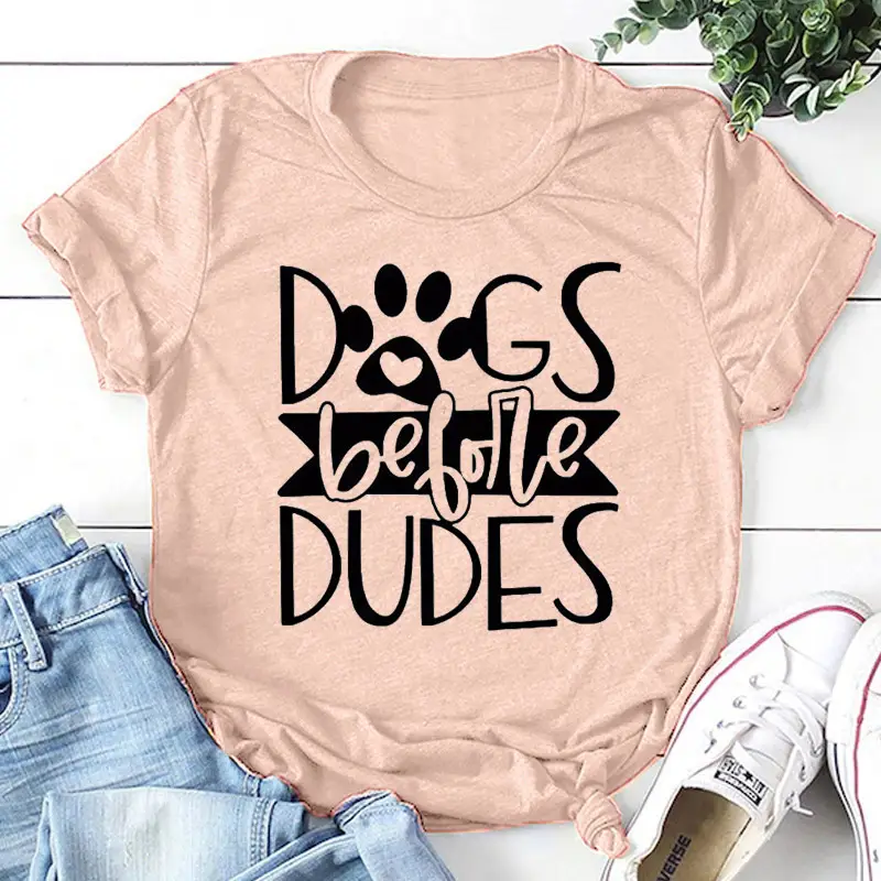 Unisex Dog's Before Dudes Tee White Short Sleeve - Image 8