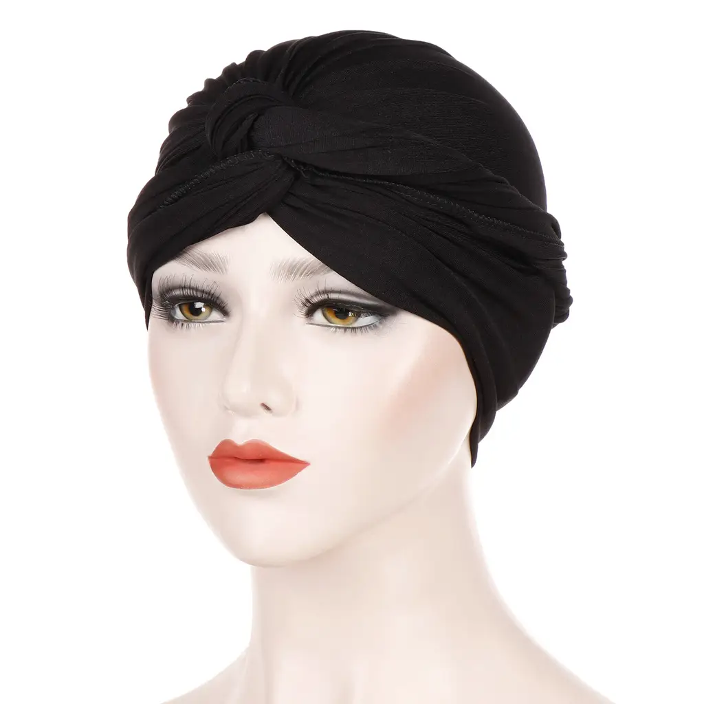 Muslim Headscarf Tan Solid Color Wrap - Image 2