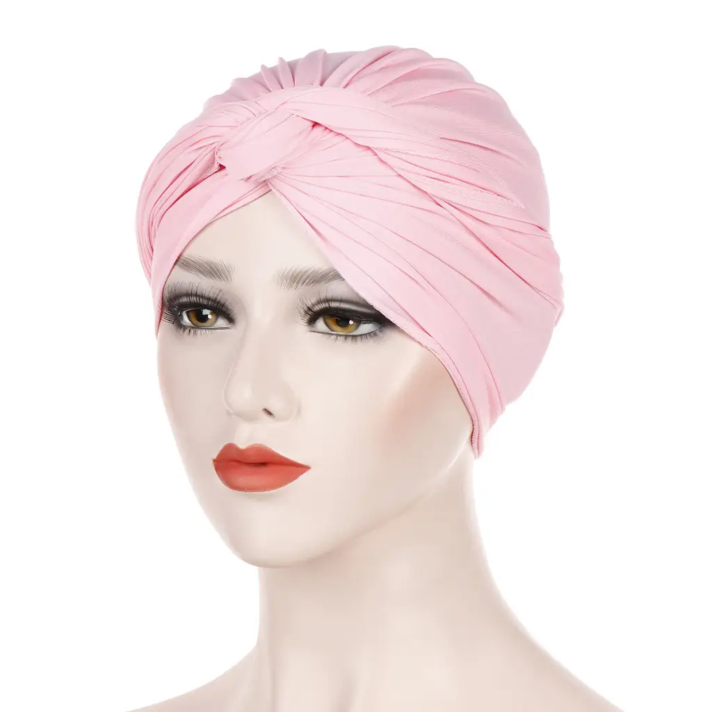 Muslim Headscarf Tan Solid Color Wrap - Image 4