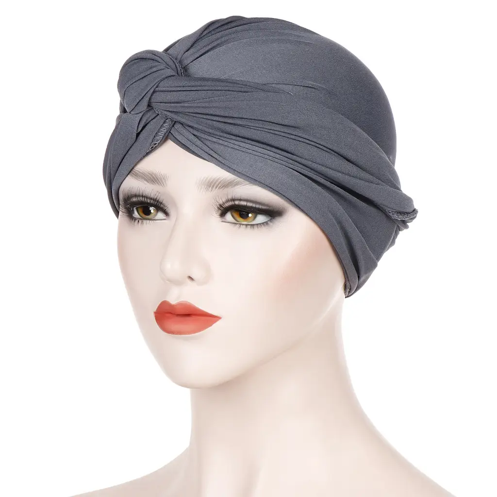 Muslim Headscarf Tan Solid Color Wrap - Image 5
