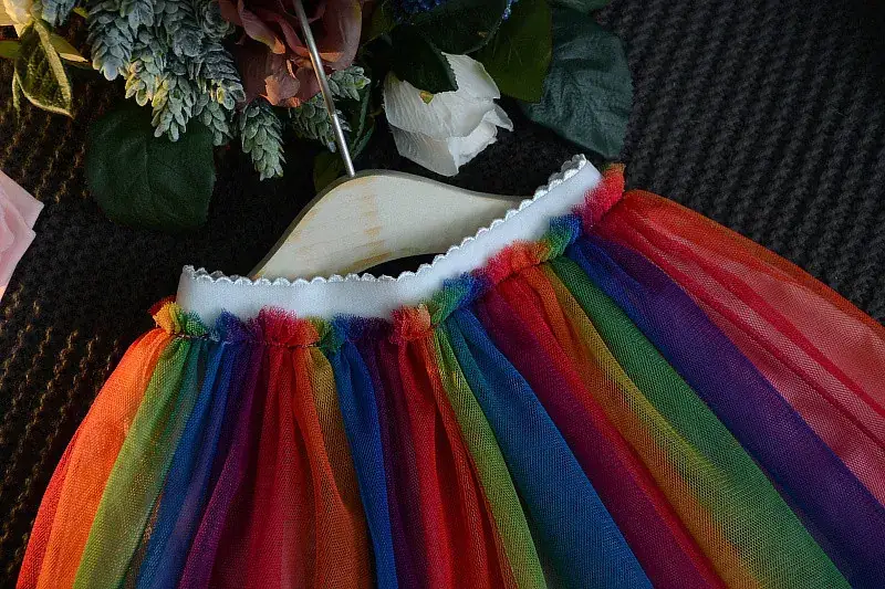 Girls Rainbow Skirt T-Shirt Set Summer 2024 — feature 12