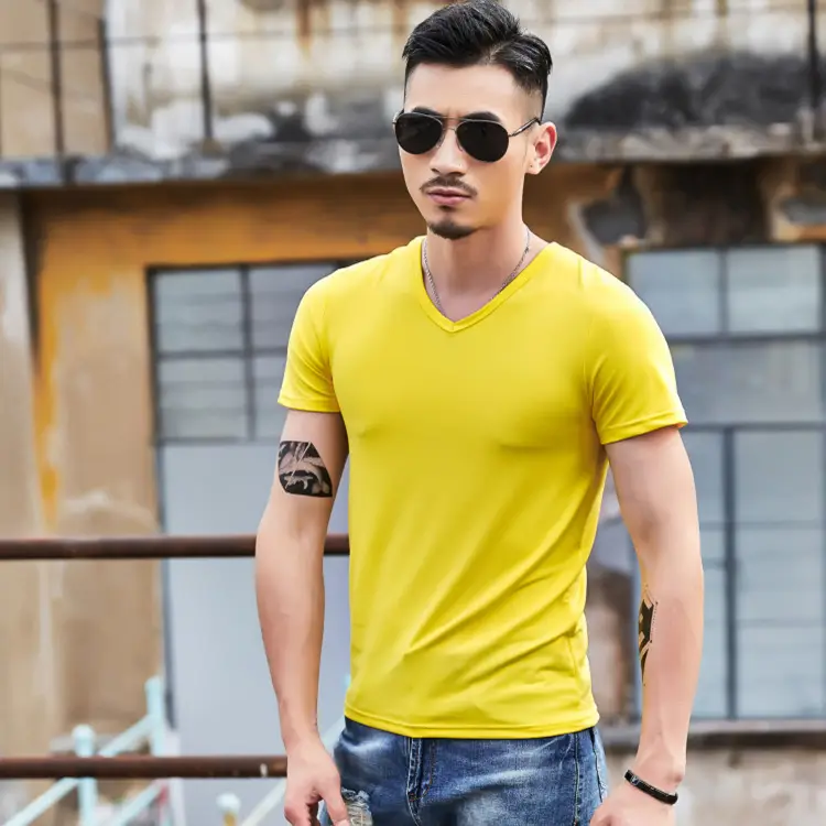 Men Maroon Slim Fit T-Shirt Summer Wear - Image 27