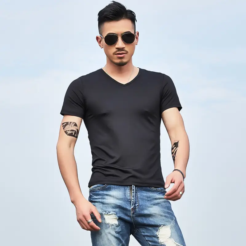 Men Maroon Slim Fit T-Shirt Summer Wear - Image 17