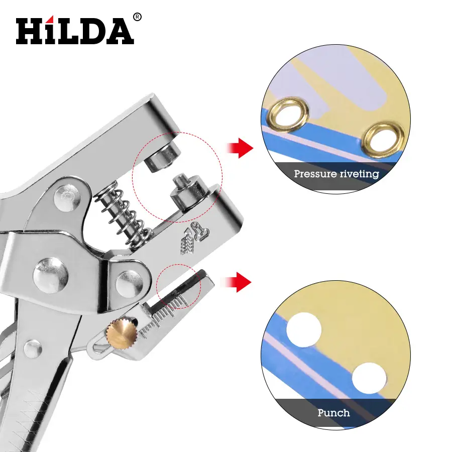 Hilda Eyelet Pliers Belt Metal Guard Punch Tool - Image 4