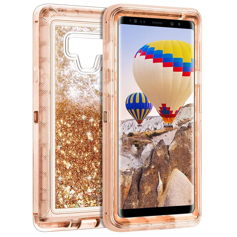 Samsung Note 9 S10 Plus Liquid Glitter Protective Case - Image 10