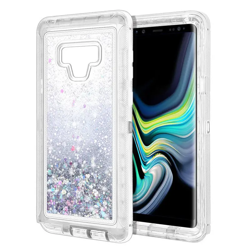 Samsung Note 9 S10 Plus Liquid Glitter Protective Case - Image 11
