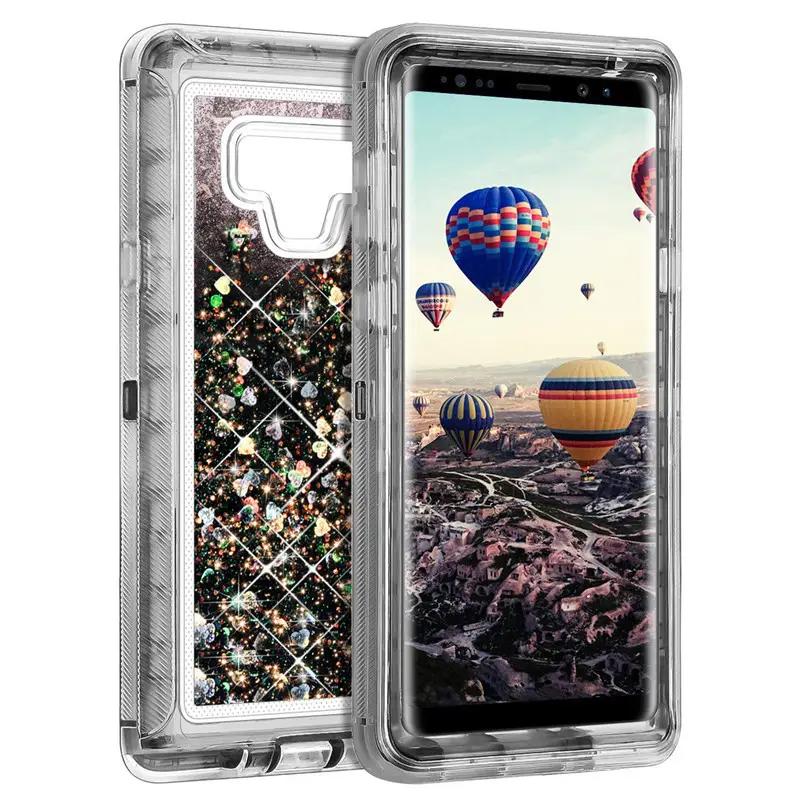 Samsung Note 9 S10 Plus Liquid Glitter Protective Case - Image 13