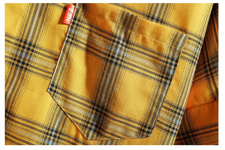 Red Plaid Half Sleeve Shirt for Men Teenager — feature 18